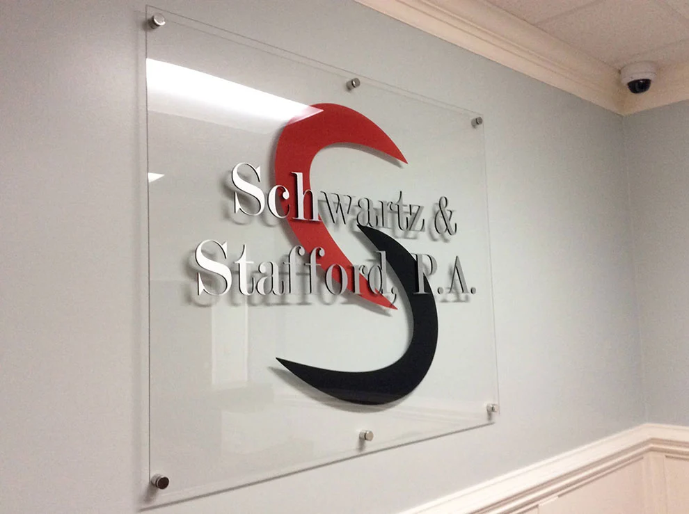Custom acrylic brand logo sign