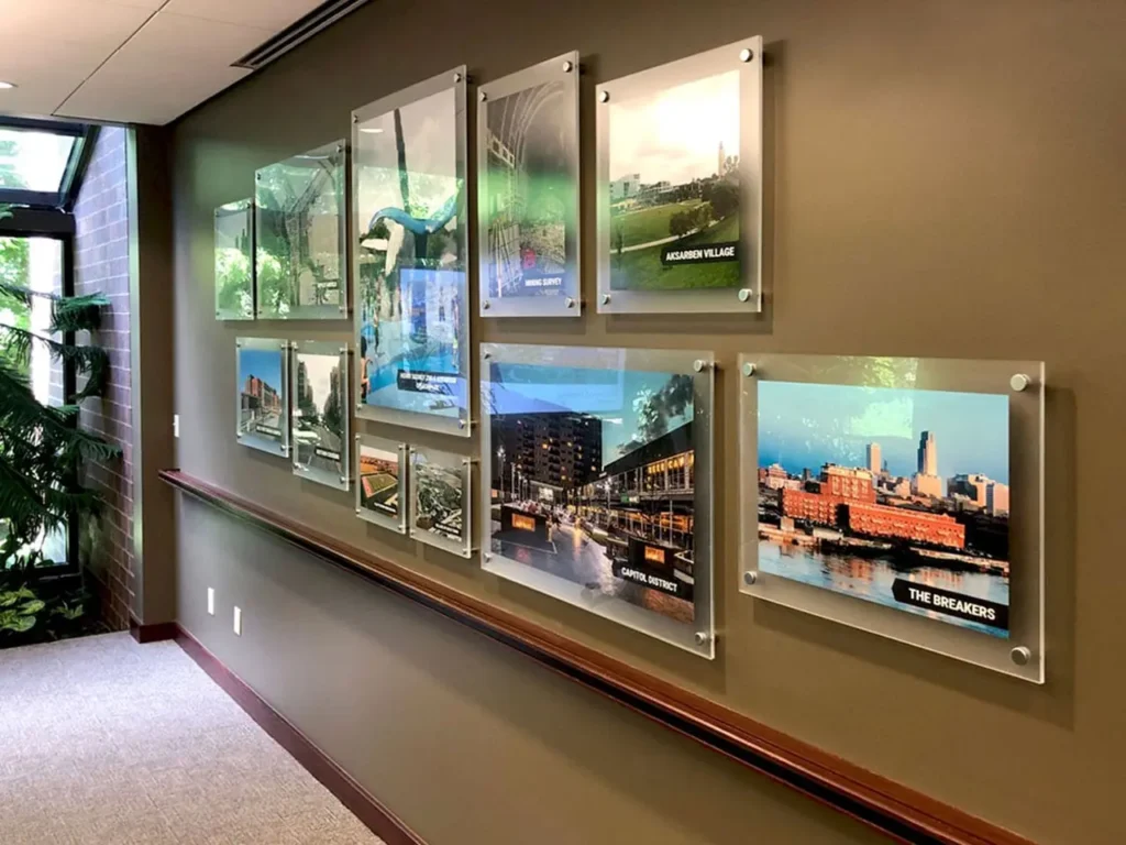 Grandview Acrylic Wall Frames Display