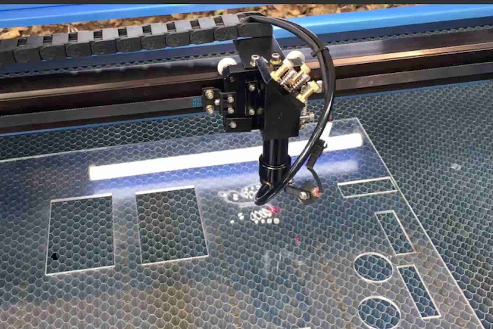 Precision acrylic laser cutting service for custom parts