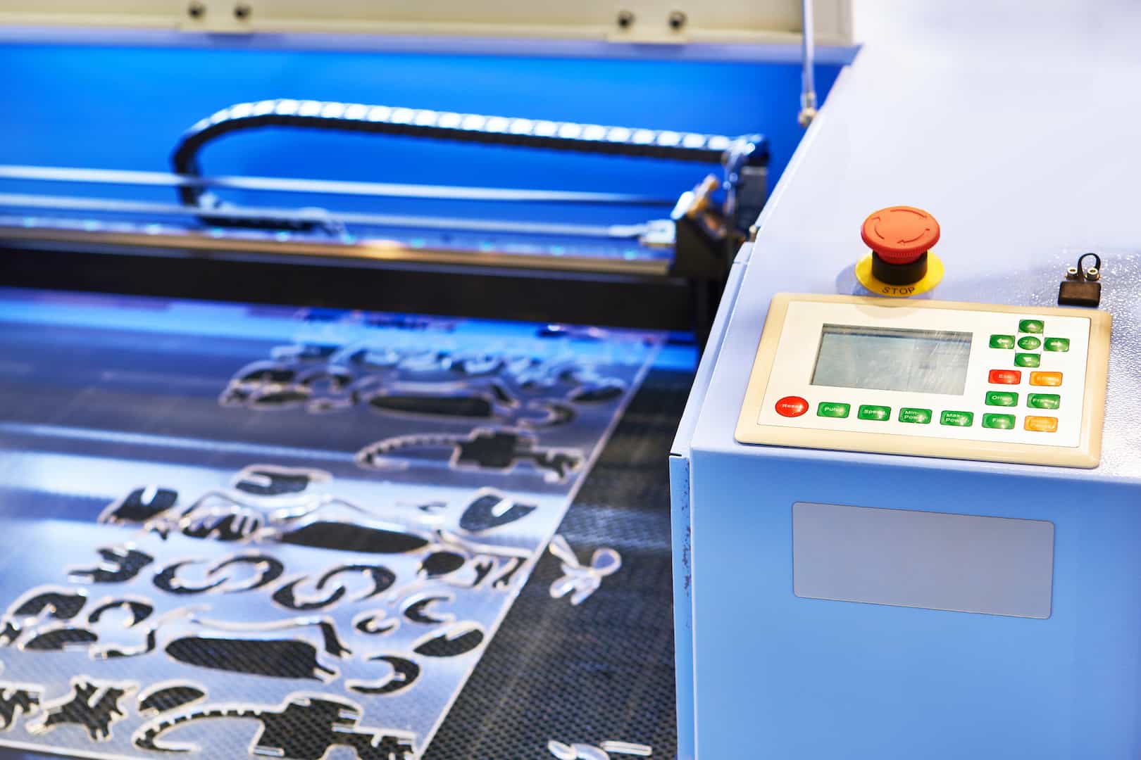 Industrial CNC laser machine for acrylic sheet fabrication